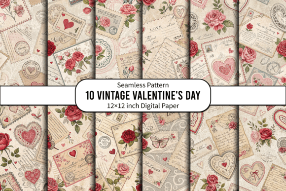 Antique Valentine Postcard Patterns: A Review for Creative Professionals