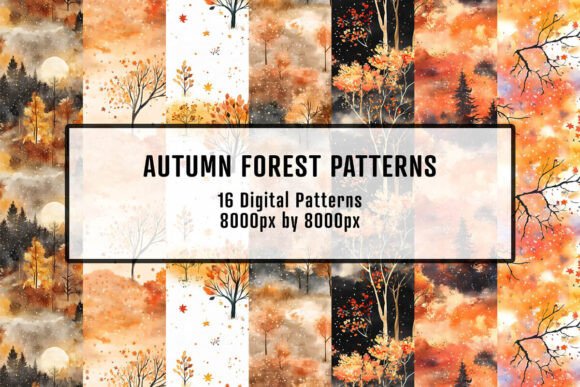 Autumn Forest Patterns: The Ultimate Resource for Digital and Print Creations
