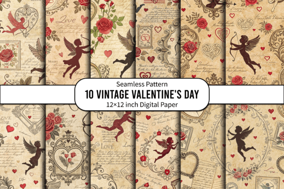 Cupid's Romantic Vintage Patterns: A Strategic Asset for Creative Projects
