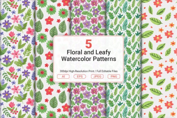 Floral and Leafy Watercolor Patterns: A Comprehensive Evaluation