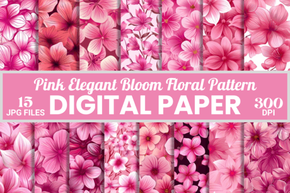 Pink Elegant Bloom Floral Patterns: A Strategic Asset for Digital Design and Branding Workflows