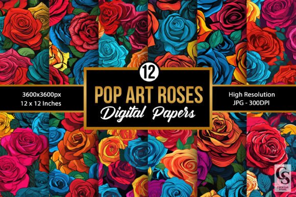 Pop Art Roses Seamless Patterns: A Modern Toolkit for Creative Expression