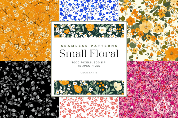 Small Floral Seamless Patterns: Elevating Digital Craftsmanship in a Modern Creative Economy