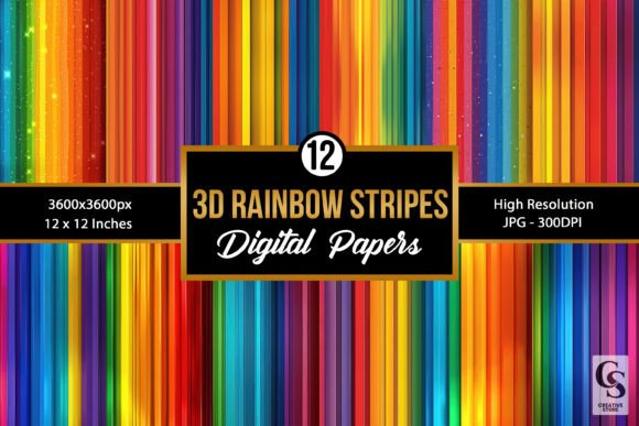 Unlocking Creativity with 3D Rainbow Stripes Seamless Patterns