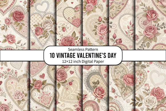 Vintage Heart Patterns for Love