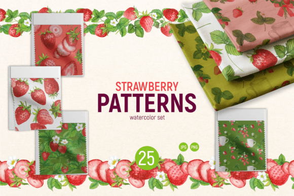 Watercolor Strawberry Patterns: A Practical Guide to Design, Decor, and Digital Assets